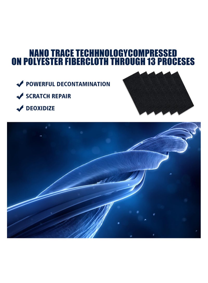 Nano Sparkle Cloth for Car Scratches, 6 Pcs Car Scratch Remover Cloth, Repair Small Scraping Water Spots, Suitable for All Cars, Multi-Functional, Easy to Use, Safe and Effective - Image 2